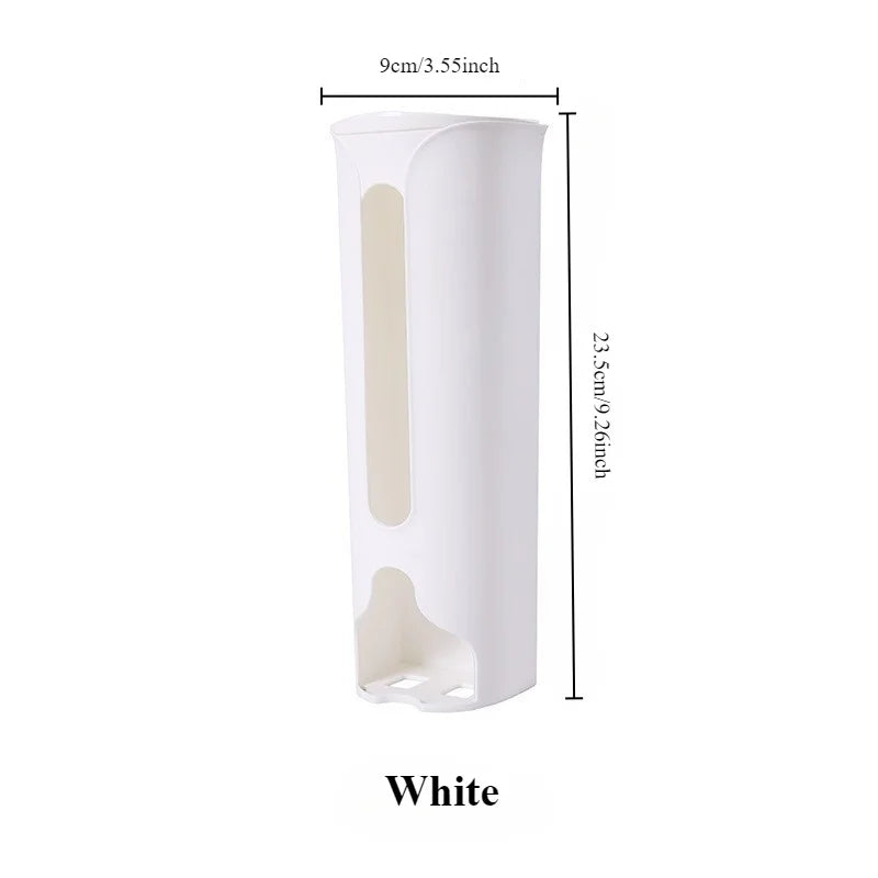 1PC Wall Hanging Garbage Bag Kitchen Accessories Storage Box Kitchen Plastic Bag Holder Organizer Bathroom Trash Bags Dispenser