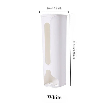 1PC Wall Hanging Garbage Bag Kitchen Accessories Storage Box Kitchen Plastic Bag Holder Organizer Bathroom Trash Bags Dispenser