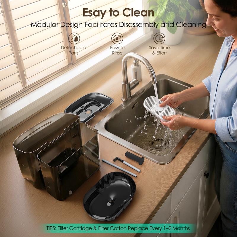 AquaPaw™ 11L Large Dog Water Fountain – No-Spill & Ultra-Quiet