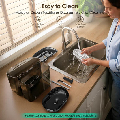 AquaPaw™ 11L Large Dog Water Fountain – No-Spill & Ultra-Quiet